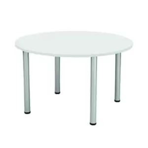 Image of Jemini Circular Meeting Table 1200x1200x730mm White KF840188