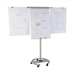 Image of ROCADA VISUALLINE Mobile Magnetic Flipchart Height Adjustable with