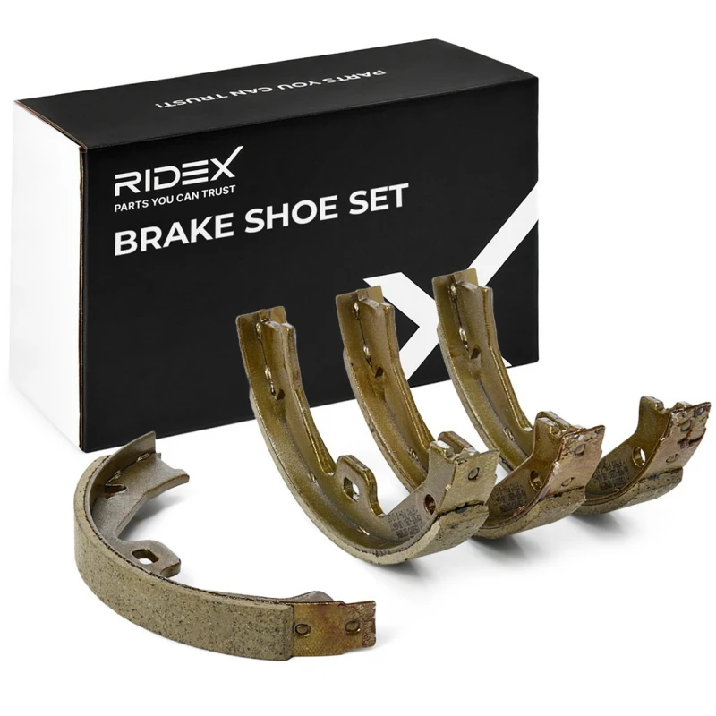 Image of RIDEX 70B0131 Brake Shoes Rear Axle Brake Shoe Set (70)
