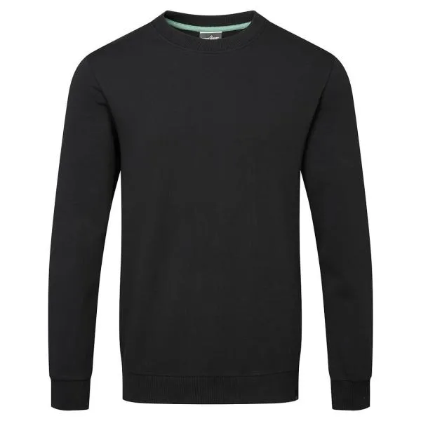 image of Portwest Organic Cotton Recyclable Sweatshirt EC300BKRS Colour: Black