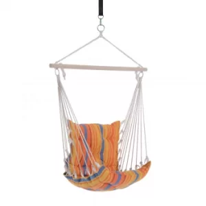 image of Outsunny Hanging Swing Chair-Multi-Colour Stripes