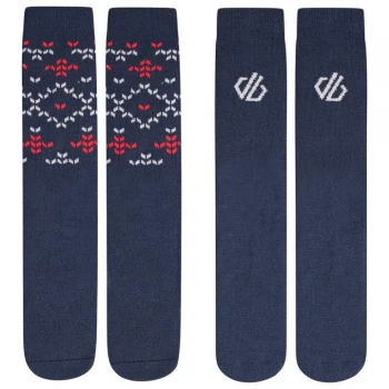 Image of Dare2B Kids Thermal 2pack Socks - Dark Denim