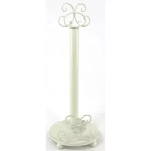 image of Cream Daisy Kitchen Roll Holder