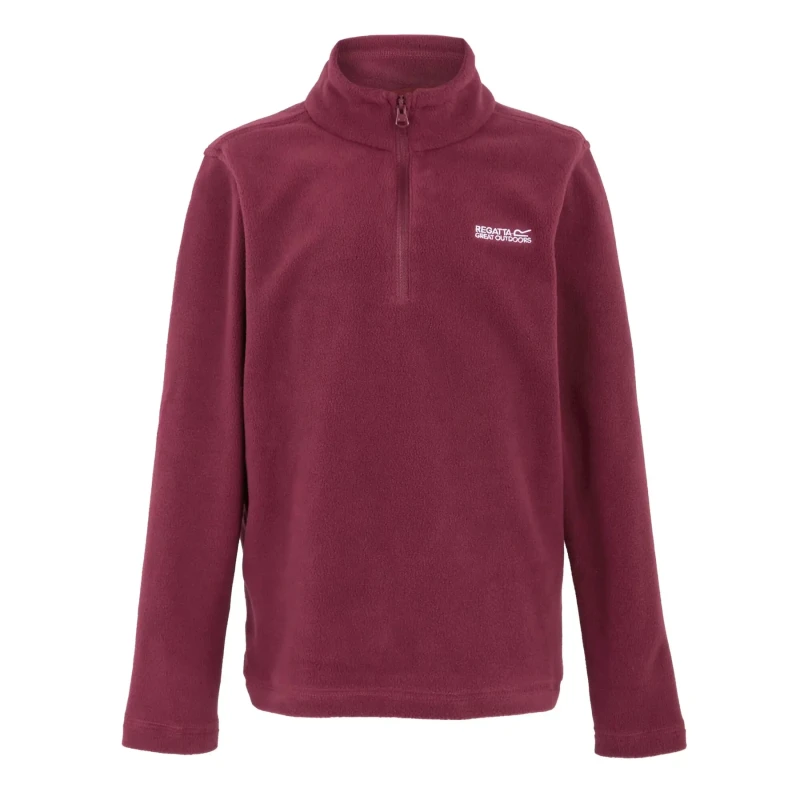 Image of Technical fleece 1/2 zip for children Regatta Hot Shot II Rouge Unisex 9/10 ans