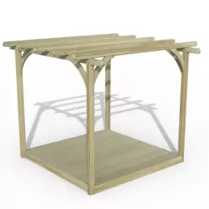 image of Forest Garden Ultmia Pergola and Decking Kit 2.4 x 2.4m