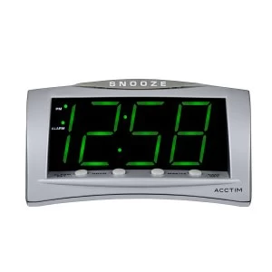 image of Acctim Astra Large Display Green LED USB Digital Alarm Clock