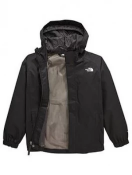 image of The North Face Older Boys Resolve Reflective Jacket Black Size M