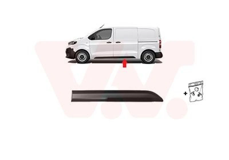 Image of VAN WEZEL Door moulding trim VAN WEZEL 0944425