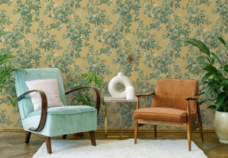 Image of Holden Decor Orange Tree Ochre Wallpaper By Holden 14241