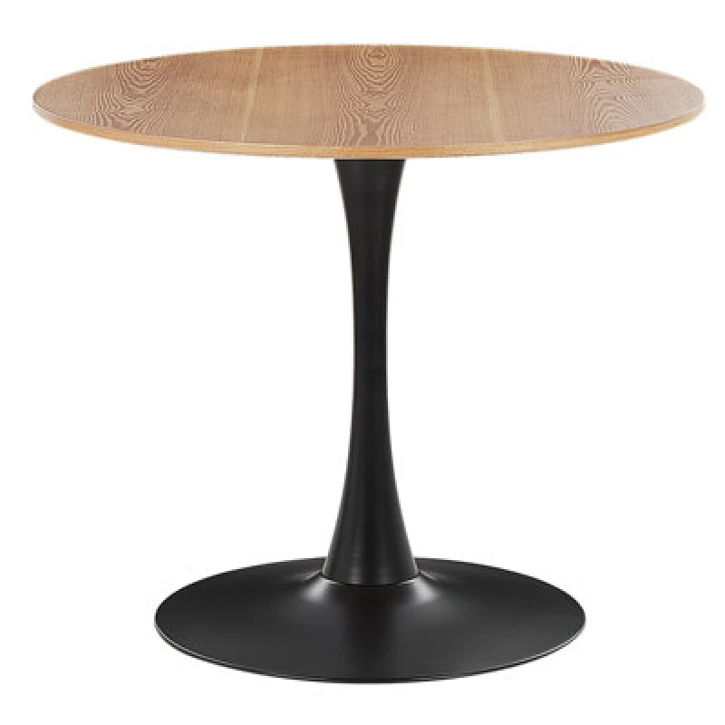 Image of Beliani Dining Table Boca Light Ash Wood 90 Cm 90 Cm