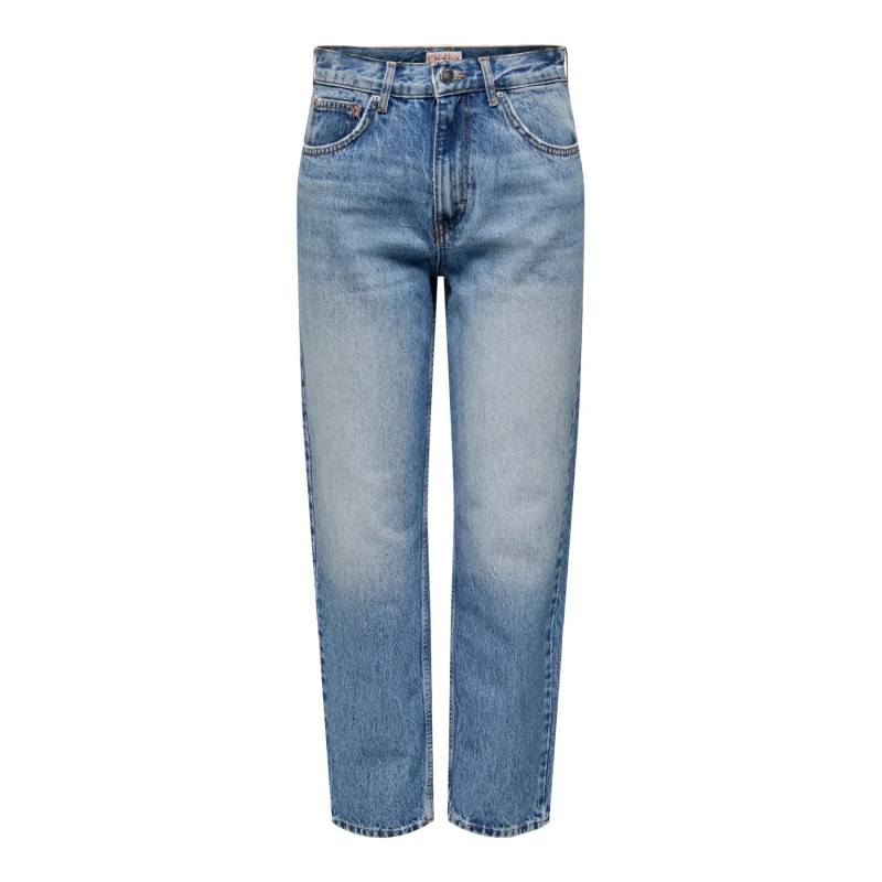 Image of Only Jeans straight high waist woman Only Robyn Bleu Female 28x30