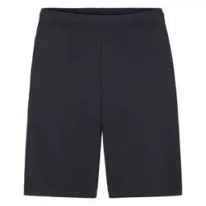 image of Fruit Of The Loom Mens Lightweight Casual Fleece Shorts (240 GSM) (L) (Deep Navy)