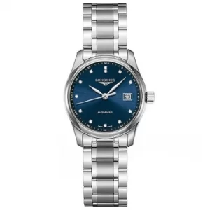 image of Longines Master Collection Ladies Blue Dial Bracelet Watch