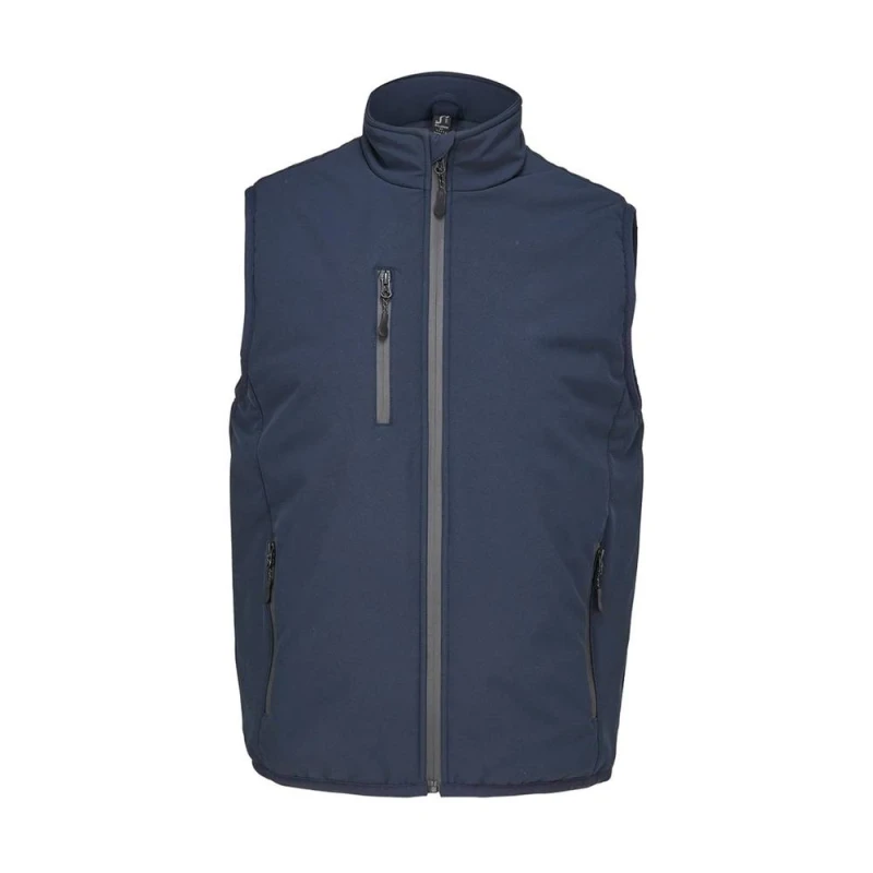 Image of SOL'S Mens Falcon Padded Body Warmer in Dark Blue Size: XS Dark Blue Male XS