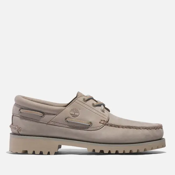 Image of Timberland Mens Authentics Waterproof Suede Boat Shoes - UK 7 Beige Shoes male TB0A298QEO21 7