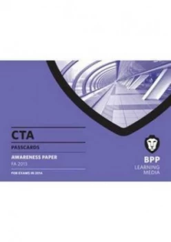 Image of Cta Awareness Passcard Fa2013 by Bpp Learning Media Book