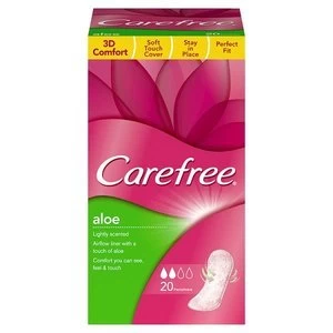 image of Carefree Aloe Breathable Pantyliners 20 Pack