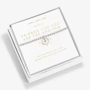 Image of Friends Like You Are Far And Few Silver And Gold 17.5cm Bracelet 6190