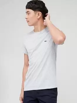 Image of Lacoste Classic Logo Pima Cotton T-Shirt, Grey, Size 3XL, Men