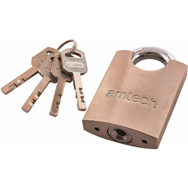 Image of 50mm Steel Padlock Security Lock - Hardened Shackle Heavy Duty Safety 4060mm - padlock security steel hardened shackle heavy duty 50mm safety 4060mm