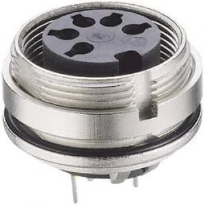 Image of DIN connector Socket vertical vertical Number of pins 8 Silver Lumberg 0307 08 1