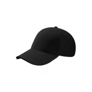 Image of Atlantis Sport Sandwich 6 Panel Baseball Cap (One Size) (Black)