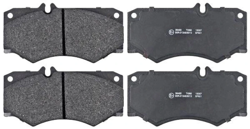 Image of A.B.S. 36490 Brake pad set prepared for wear warning indicator Brake Pad Set,disc brake (402)