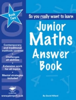 Image of Junior Maths Book 2 Answer Book by David Hillard Paperback