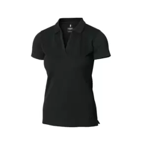 image of Nimbus Womens/Ladies Harvard Stretch Deluxe Polo Shirt (2XL) (Black)