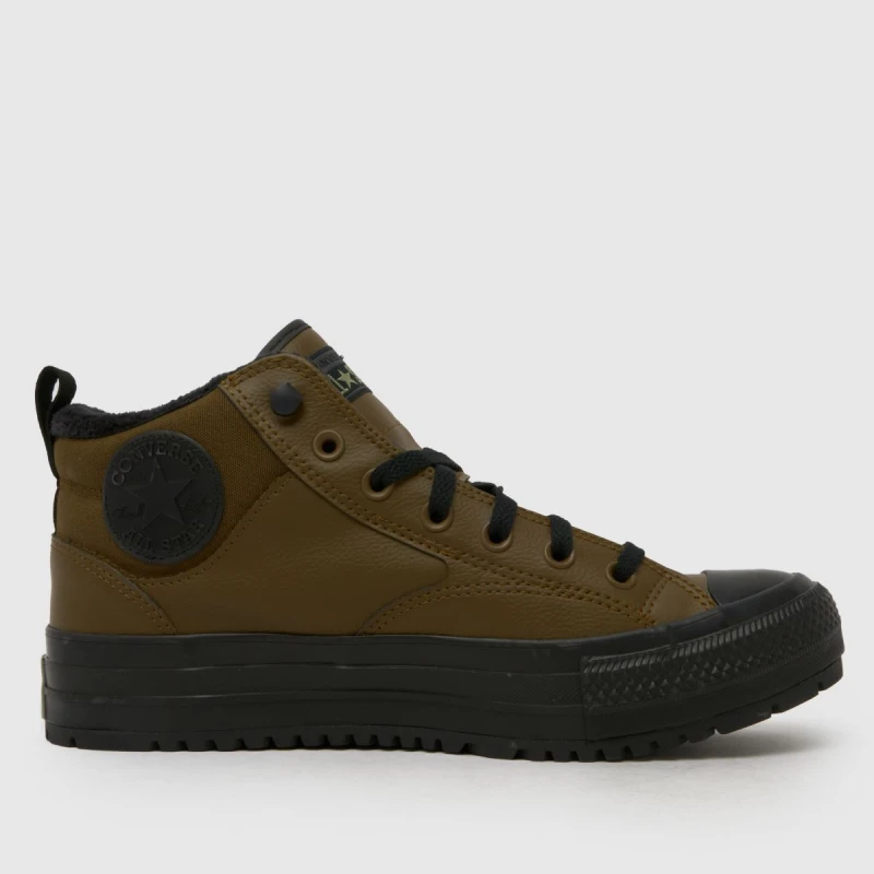 Image of Converse All Star Malden Trainers in Khaki Khaki UK 12 (EU 46½)