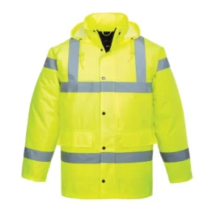 Image of Oxford Weave 300D Class 3 Hi Vis Traffic Jacket Yellow 2XS
