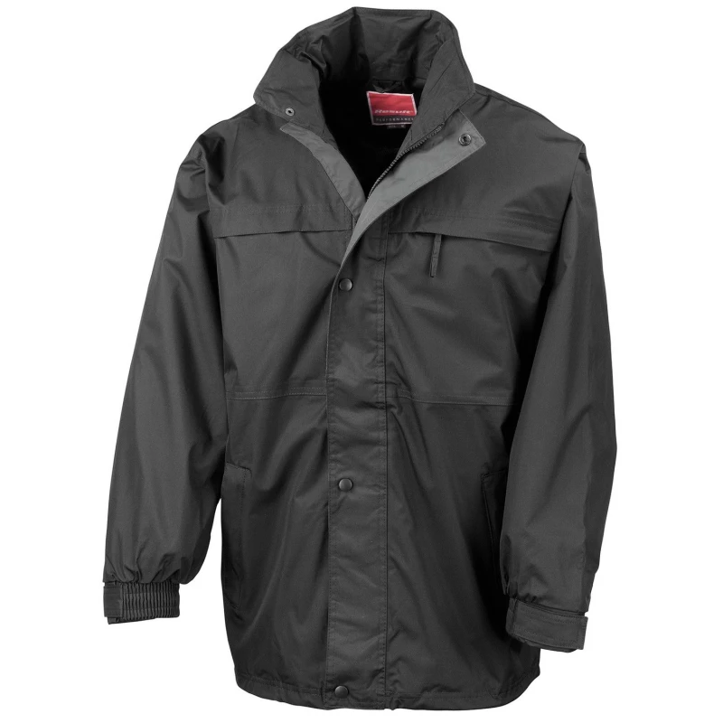 Image of Result Result Men Midweight Multi-Functional Waterproof Jacket in Black Size: X-Small Black XS Male 5063470772728