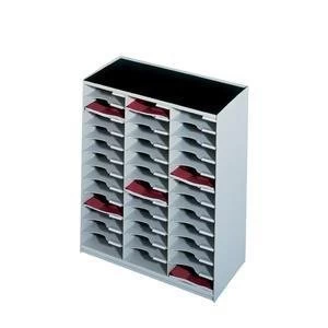 image of Original Paperflow 674 x 308 x 791mm Modulodoc Mailsorter Plastic Stackable 36 x A4 Compartments Grey