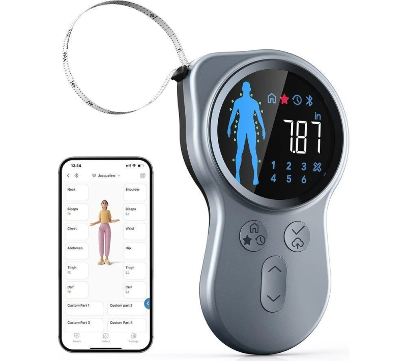 Image of RENPHO Smart Tape Measure, Silver/Grey 4897122205781