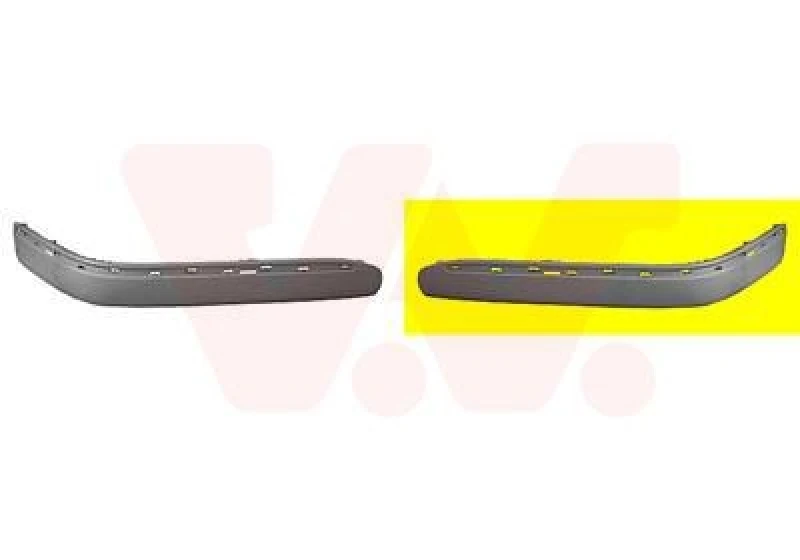 Image of VAN WEZEL Bumper moulding VAN WEZEL 3029581