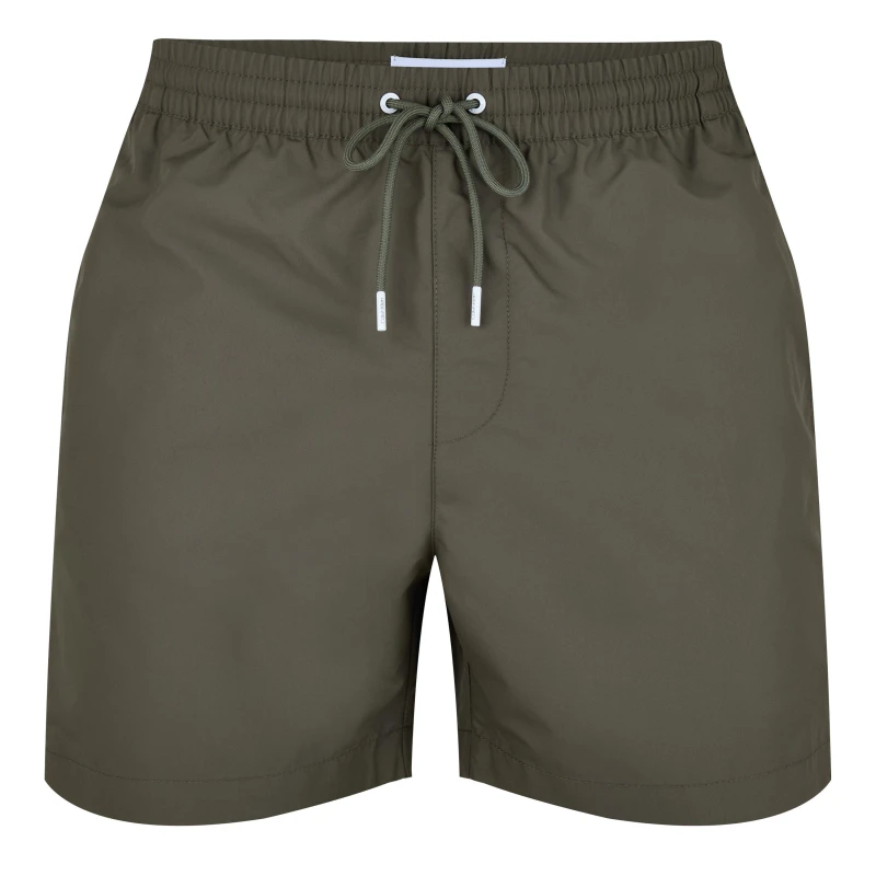 Image of Calvin Klein Medium Tape Swim Shorts Mens - Green Green S