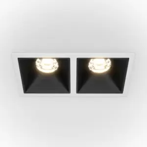 image of Maytoni Lighting - Maytoni Maytoni Alfa LED Twin Recessed Downlight White, Black, 1000lm, 4000K