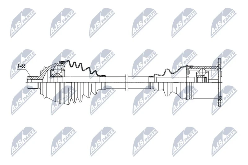 Image of NTY Drive shaft NTY NPW-AU-055
