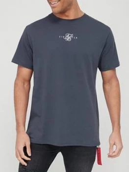 Image of SikSilk Basic Core T-Shirt - Navy