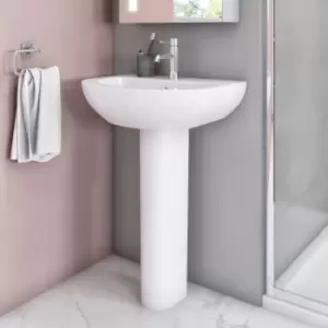 Modern Pedestal Basin 550mm - Newport