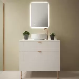 Image of 500 x 700mm IP44 Backlit LED Bathroom Mirror & Demister - Diffused Tunable White