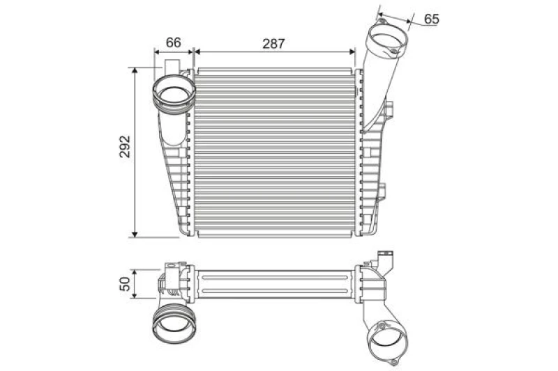 Image of Intercooler VALEO 818815