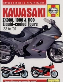 Image of Kawasaki Zx900 1000 and 1100 Liquid Cooled Fours 83-97 Service and Repair Manual by Mark Coombs and Penny Cox Hardback