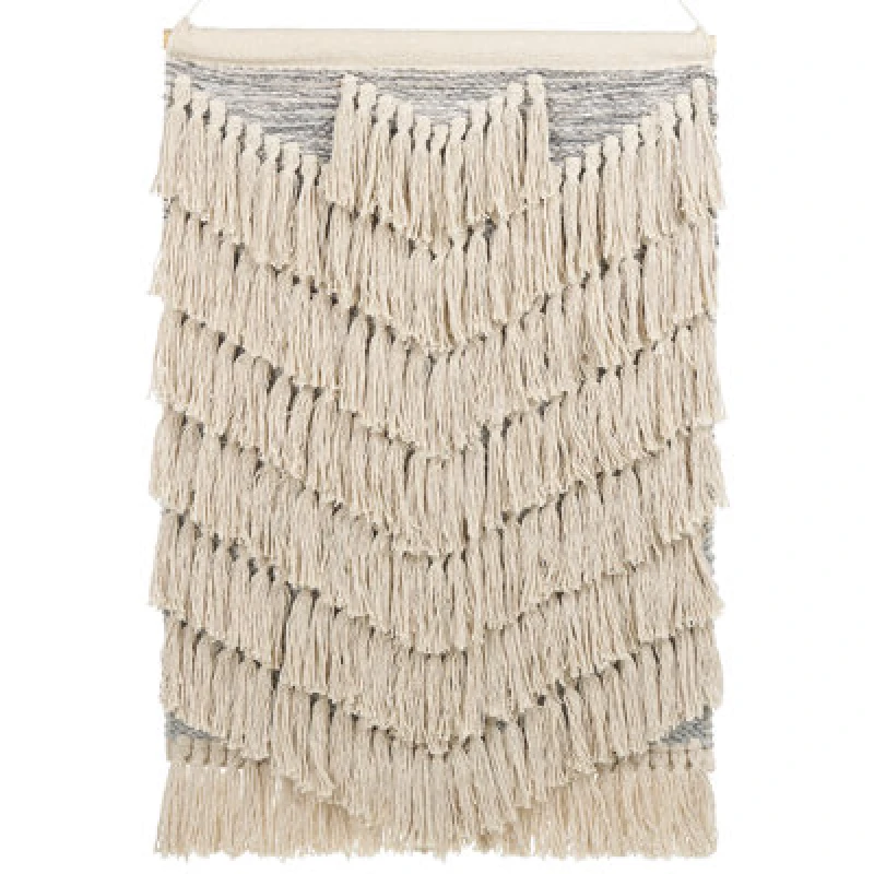 Image of Beliani Fabric Wall Hanging Kotra Cotton 106cm Beige