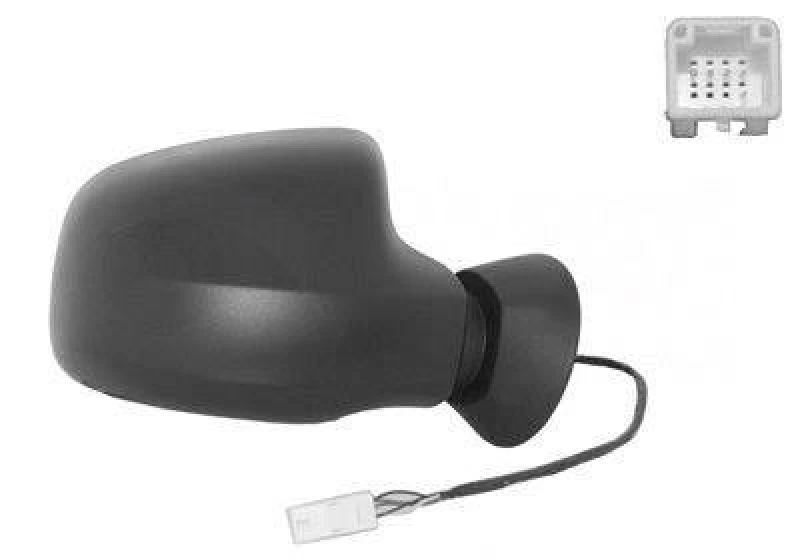Image of VAN WEZEL 1516808 Wing mirror * HAGUS * Right, Heatable Outside Mirror (50)