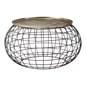 Image of Gallery Direct Rowen Antique Coffee Table / Gold