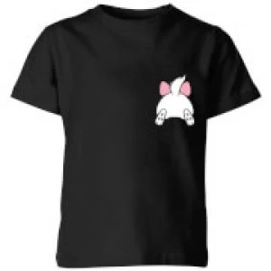 image of Disney Marie Backside Kids T-Shirt - Black - 11-12 Years