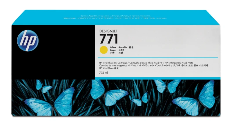 Image of HP CE040A/771 Ink cartridge yellow 775ml for HP DesignJet Z 6200