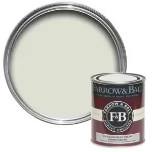 image of Farrow & Ball Modern Pavilion Blue No. 252 Eggshell Paint, 750Ml