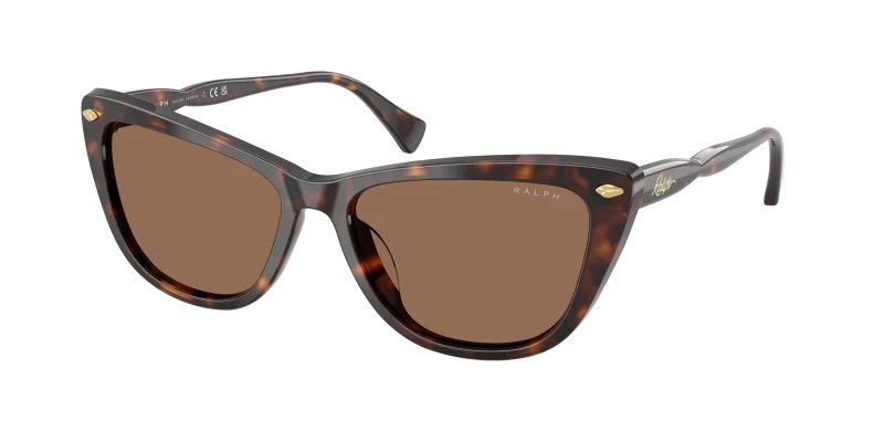 Image of Ralph Lauren Woman Ralph Lauren RA5346U 500373 Sunglasses Acetate Turtle Brown Cat Eye Normal Turtle Sunglasses Woman Acetate